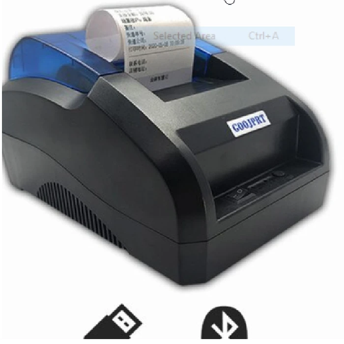 POS tiskalnik 58mm USB in Bluetooth podpora QR kode